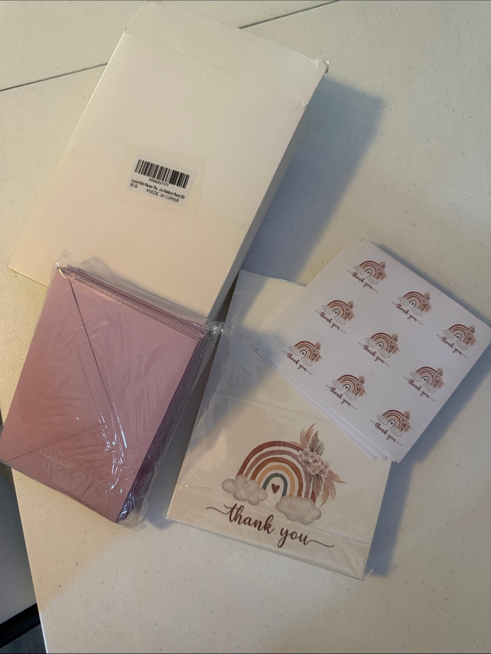 Boho Rainbow Thank you Cards (50)
